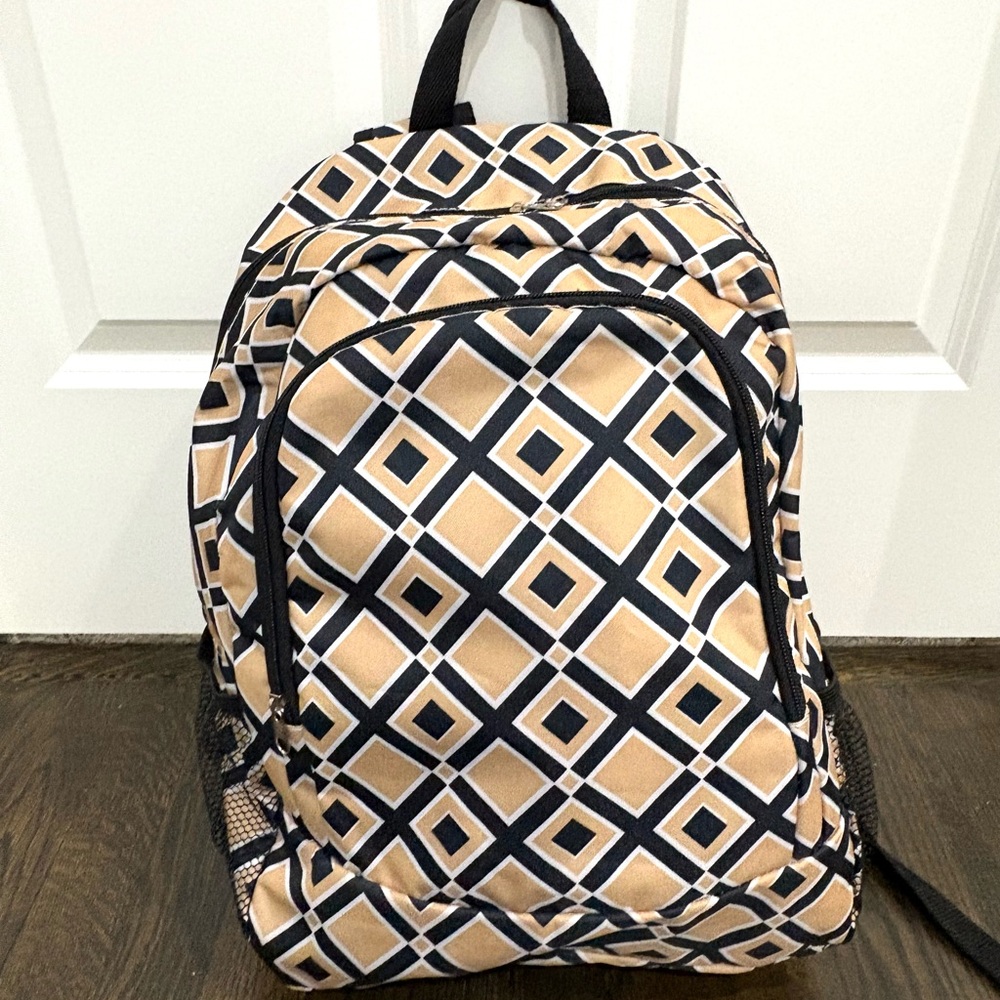 Geometric Pattern Backpack - image 1